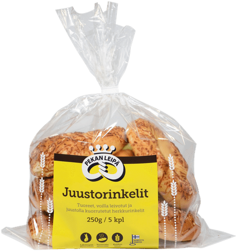 Pekan Leipä Juustorinkeli 5kpl 250g|Pekan Leipä 奶酪圈 5个 250g
