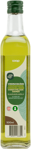Coop viinirypäleensiemenöljy 500 ml