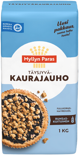 Myllyn Paras Täysjyväkaurajauho 1 kg|Myllyn Paras 全麦燕麦粉 1 kg