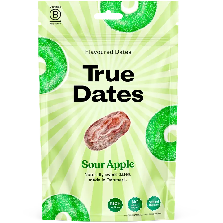 True Kirpeän omenan makuisia kivettömiä taateleita 100g-True Dates 真正的酸苹果味无核枣 100g