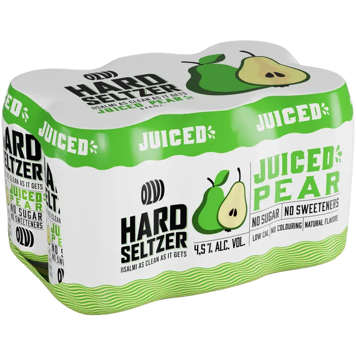 6xOLVI Hard Seltzer Juiced Pear 4,5 % 0,33 l tlk|OLVI Hard Seltzer 6xOLVI 硬苏打水梨汁 4.5% 0.33 l tlk