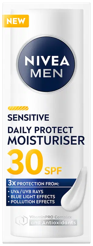 NIVEA MEN 敏感肌日常防护保湿霜SPF30|NIVEA MEN 50ml Sensitive Daily Protect Moisturiser SK30 -kasvovoide