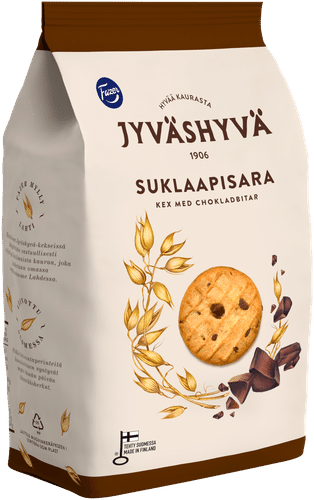 Fazer Jyväshyvä 巧克力豆燕麦饼干 350g|Fazer Jyväshyvä Suklaapisara kaurakeksi 350g