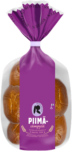 Leipomo Rosten Piimäsämpylä 5kpl 325g|Leipomo Rosten 酪乳小圆面包 5个 325g