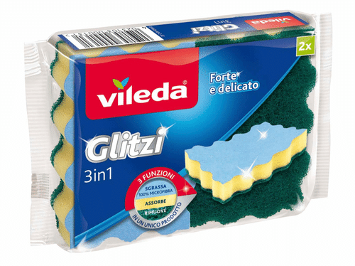 Vileda Glitzi三合一磨砂海绵 2 kpl