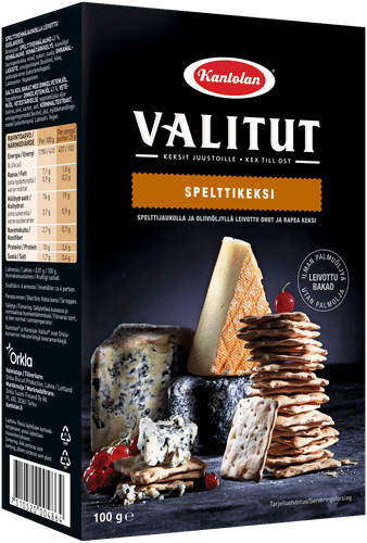 Kantolan 精选斯佩尔特小麦饼干 100g|Kantolan Valitut spelttikeksi 100g