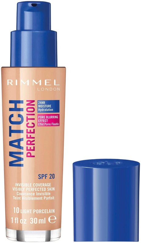 Rimmel London Rimmel 30ml Match Perfection粉底液 SPF20 浅瓷色