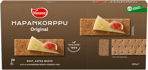 Vaasan 原味酸面包干 400克 全麦黑麦酸面包干|VAASAN Original Hapankorppu 400 g täysjyväruishapankorppu