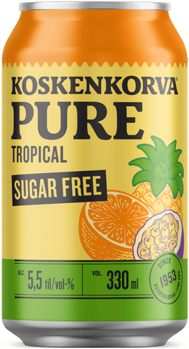 Koskenkorva PURE Tropical Sugar Free S 5,5% 33cl can
