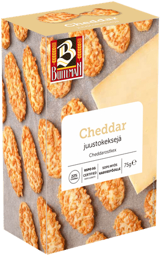 Buiteman 切达奶酪饼干 75g|Buiteman juustokeksejä Cheddar 75g