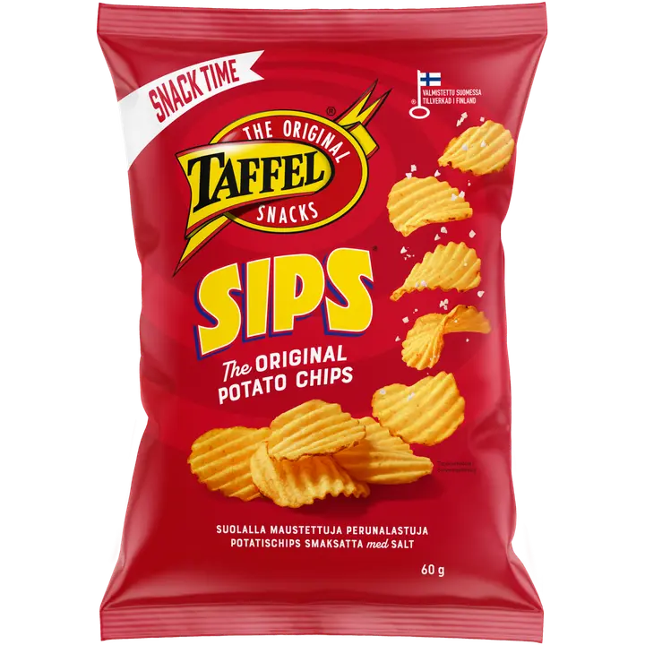 Taffel Sips suolattu sipsi 60g-Taffel 薯片 盐渍薯片 60g