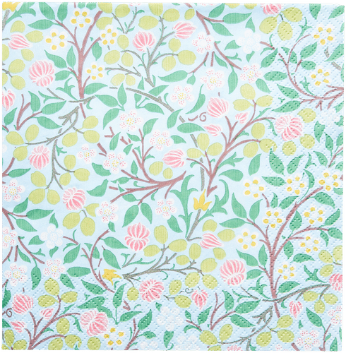 William Morris Clover vaaleansininen lautasliina 20kpl/24cm
