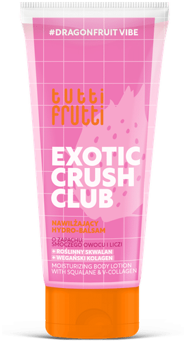 Tutti Frutti Exotic Crush Club vartalovoide lohikäärmehedelmä, skvalaani ja v-kollageeni 200 ml