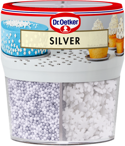 Dr. Oetker Silver -koristerakeet 76g|Dr. Oetker 银色装饰颗粒 76g