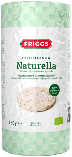Friggs Maustamaton Gluteeniton Luomuriisikakku 130g|Friggs 无调味无麸质有机米饼 130g