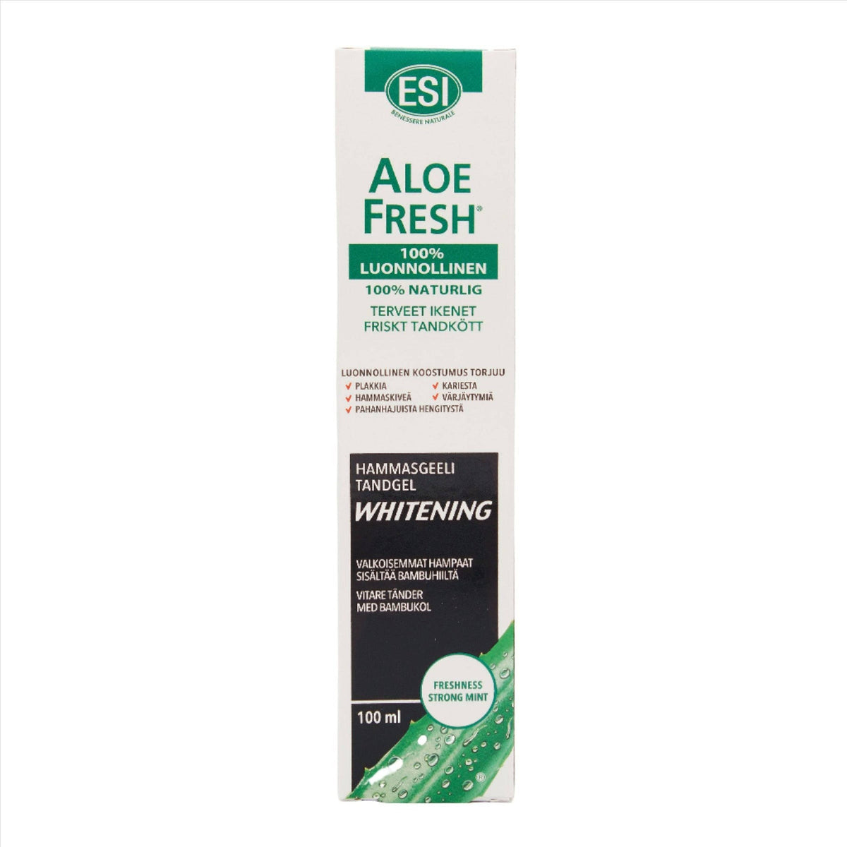ESI芦荟清新美白竹炭牙膏凝胶 100 ml