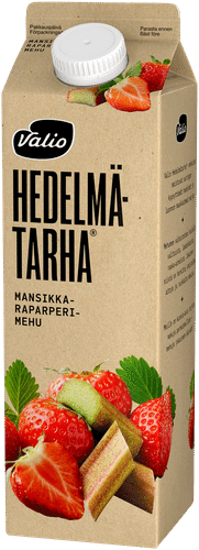 Valio Hedelmätarha® mansikka-raparperimehu 1 l|Valio Hedelmätarha ® 草莓大黄汁 1 l