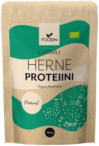 Foodin 豌豆蛋白,无调味有机 650g|Foodin Herneproteiini, maustamaton luomu 650g