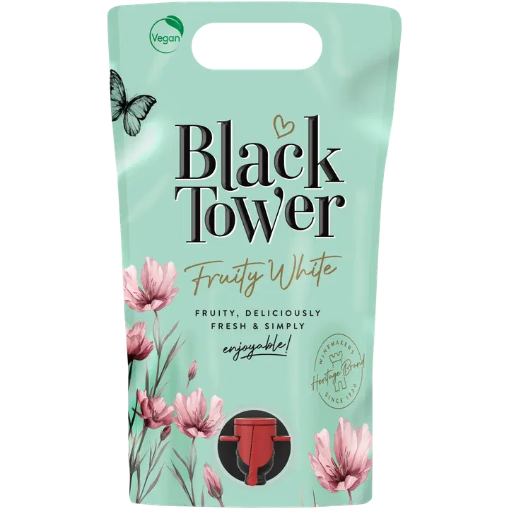 Black Tower Fruity White 8 til-% 1,5 l viinipussi|Black Tower 果味白 8 vol% 1.5 升袋