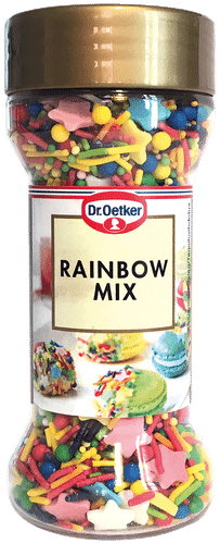 Dr. Oetker Rainbow mix -koristerakeet 50 g|Dr. Oetker 彩虹混合装饰糖粒 50 g