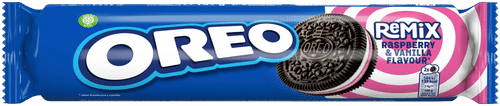 Oreo Remix Raspberry & vanilla täytekeksi 157g|Oreo Remix覆盆子香草夹心饼干 157g