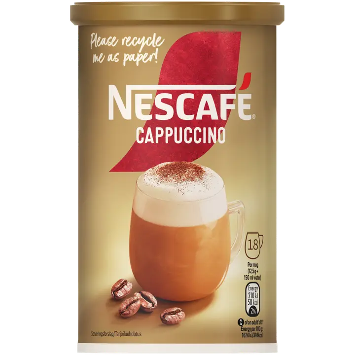 Nescafé 225g Cappuccino erikoispikakahvi|Nescafé 225克卡布奇诺特速溶咖啡