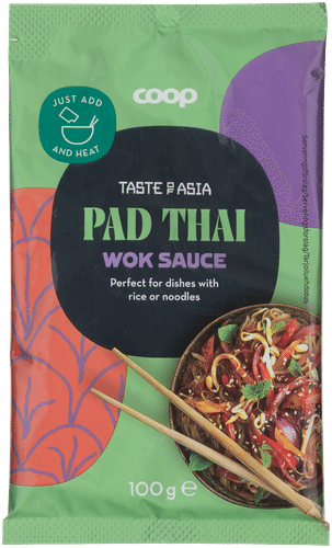 Coop 亚洲风味泰式炒河粉酱 100 g|Coop Taste of Asia Pad Thai wok-kastike 100 g
