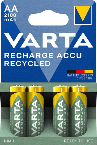 Varta Recharge Accu Recycled 4xAA 2100mAh充电碱性电池