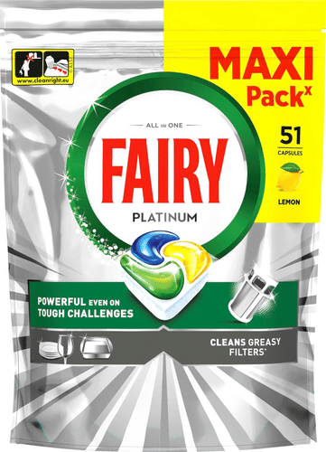 Fairy Platinum All in One柠檬味洗碗块51片