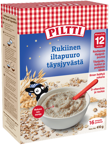 PILTTI 410g Rukiinen Iltapuuro täysjyvästä 1-3 v