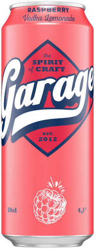 Garage 伏特加柠檬水覆盆子味醇饮料 4.1% 罐装 0,5 L