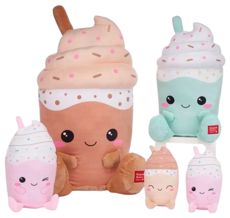 Ei merkkiä 毛绒玩具可爱奶昔混合装 24 cm|Pehmo Kawaii pirtelö lajitelma 24 cm