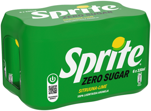 Sprite 六罐装 雪碧 Zero Sugar 汽水 罐装 0,33 L