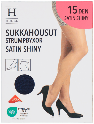 House 女士连裤袜 Satin Shiny 15丹 海军蓝西装色,尺码36-40