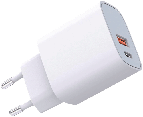 Airam 2位20W USB-A+USB-C充电插座IP20