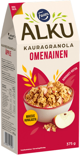 Fazer Alku Omenainen kauragranola 375 g|Fazer Alku 苹果燕麦格兰诺拉 375 g
