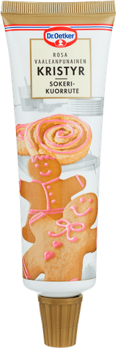 Dr. Oetker Vaaleanpunainen sokerikuorrute 125 g|Dr. Oetker 粉色糖霜 125 g