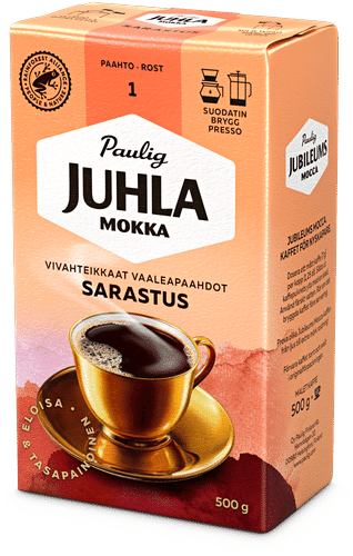 Paulig Juhla Mokka Sarastus kahvi suodatinjauhatus 500g|Juhla Mokka Paulig Juhla Mokka Sarastus 咖啡过滤研磨 500g