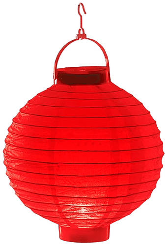 Juhlamaailma 纸灯笼带灯红色,不含电池