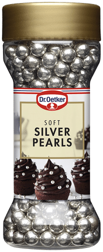 Dr. Oetker Soft silver pearls 45g -koristerakeet|Dr. Oetker 软银珍珠45克装饰粒
