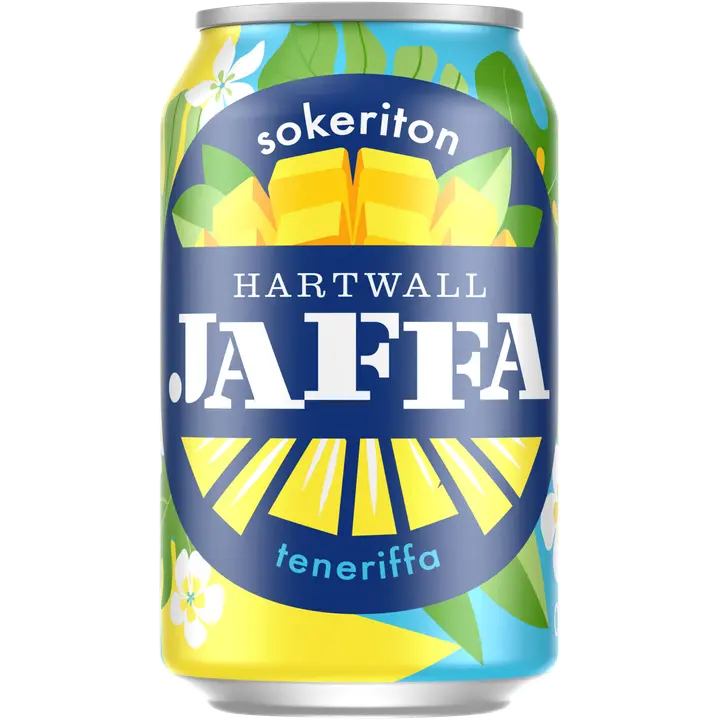 Hartwall Jaffa Teneriffa Sokeriton virvoitusjuoma 0,33 l|Hartwall Jaffa 特内里费岛无糖软饮料 0,33 l