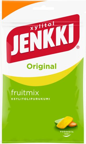 Jenkki 原味水果混合木糖醇口香糖 100g|Jenkki Original Fruit mix ksylitolipurukumi 100g