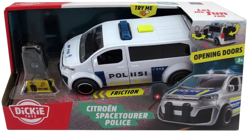 Dickie Toys 雪铁龙Space Tourer警车带雷达,15厘米,1:32