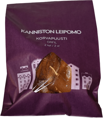 Kanniston Leipomon Korvapuusti pakattu 2 kpl|Kanniston leipomo 肉桂卷 包装 2 kpl