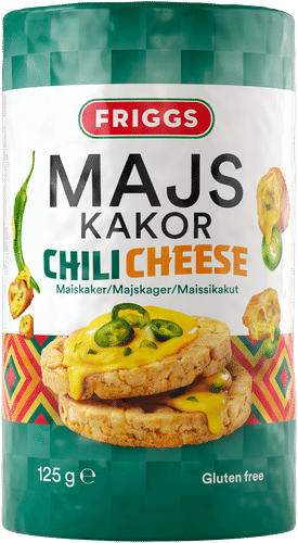 Friggs 无麸质辣椒芝士玉米糕 125g|Friggs Gluteeniton Chilicheese Maissikakku 125g