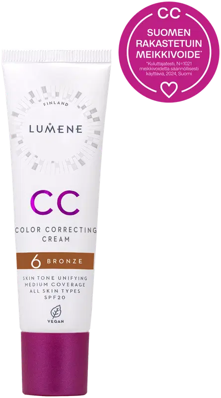 Lumene CC调色粉底液SK20 6青铜色 30 ml