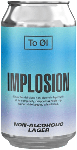 To Öl Implosion Lager non-alcoholic beer 0,5% 0,33l alkoholiton oluttölkki