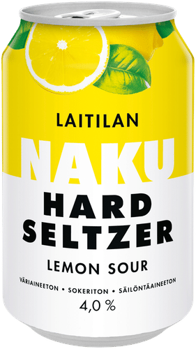 Laitilan Naku 柠檬酸味 醇度4.0% 0.33升硬苏打水