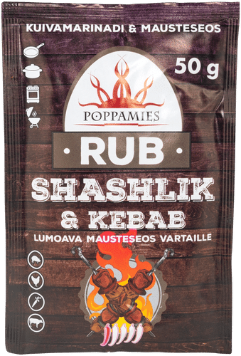 Poppamies Rub Shashlik & Kebab mausteseos 50g