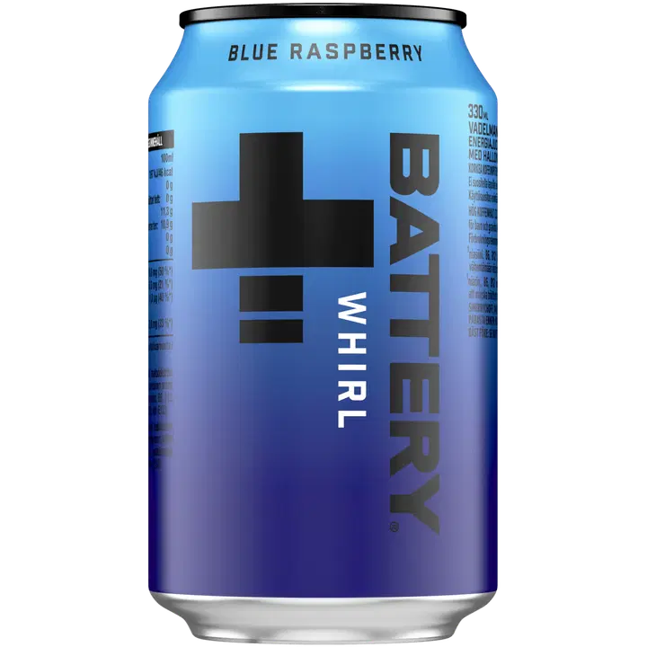 Battery Whirl energiajuoma tölkki 0,33 L|Battery 旋转能量饮料罐 0,33 L